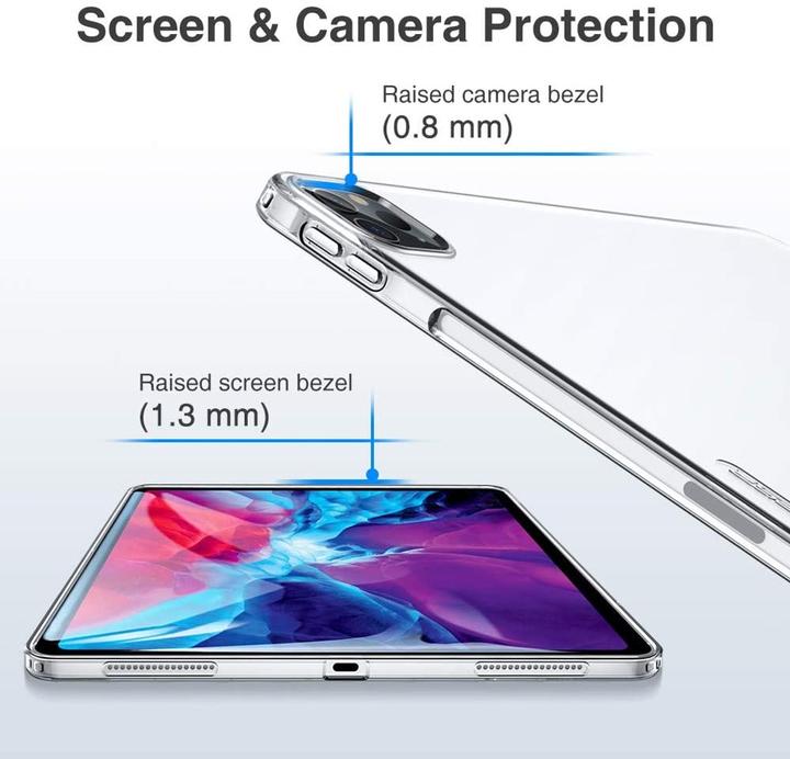 Produktbild König Design Apple iPad Pro 12.9 2020 durchsichtige Tablethülle Schutzcase Cover Transparent (iPad Pro 12.9 2020 (4. Gen))