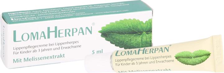 Produktbild Infectopharm Lomaherpan Lippenpflegecreme mit Melissenextrakt, 5 ml Creme (5 ml)