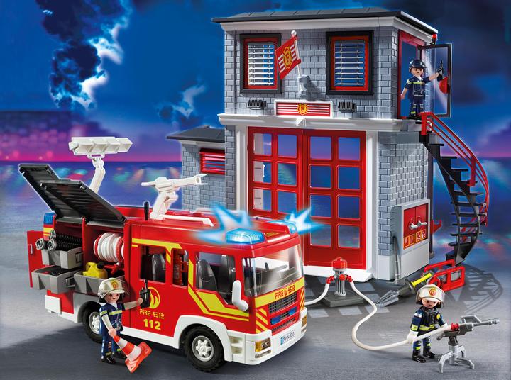 Produktbild Playmobil Feuerwehr-Megaset mit Pumpe (9052)