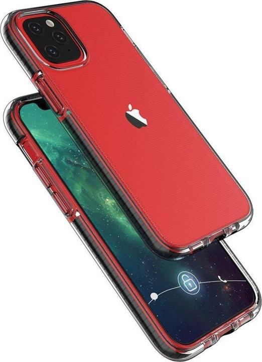 Actual product image Hurtel Spring Case clear TPU gel protective cover with colourful frame for iPhone 13 Pro light blue (Apple iPhone 13 Pro)