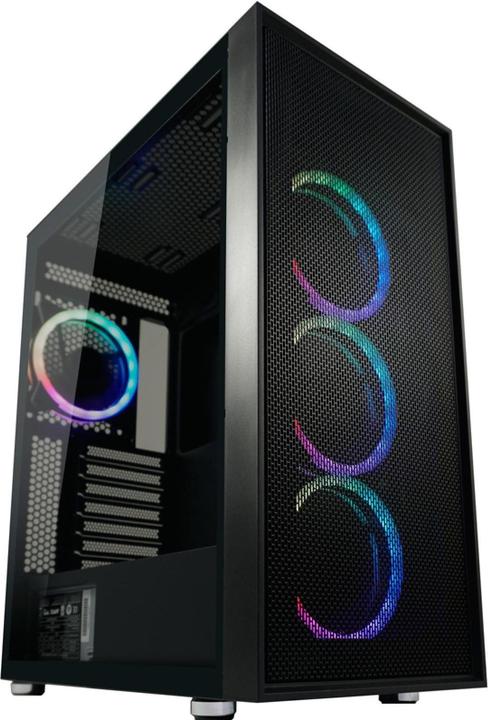 Immagine prodotto LC-Power Case Gaming 802B-ON Nero Wandererd X RGB nero al dettaglio (ATX, mATX, Mini-ITX)