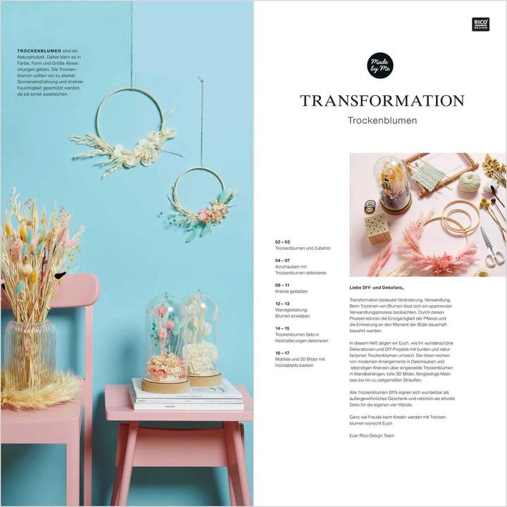 Produktbild Rico Design Handbuch Made by Me Trockenblumen 20 Seiten (Deutsch, 2023)