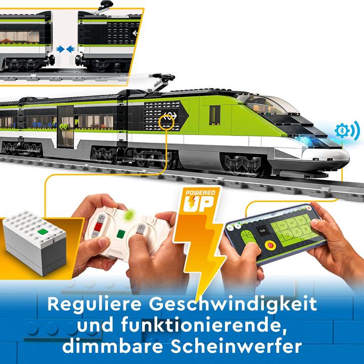 Produktbild LEGO Personen-Schnellzug (60337, LEGO City, LEGO Powered UP)