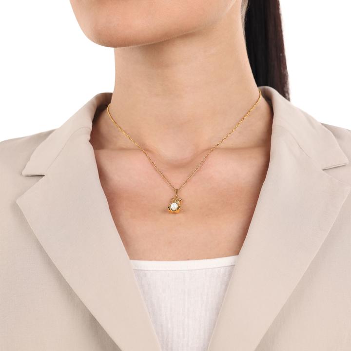 Image du produit Amor Pendentif pour femme, argent 925 sterling, perle de culture | ours (Argent 925)
