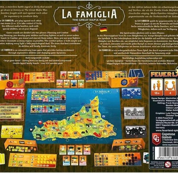 Actual product image Feuerland La Famiglia -The Great Mafia War (English)