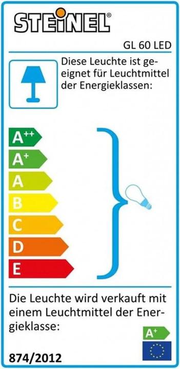Label énergétique Steinel Lampe à capteur (812 lm, E27, IP44)
