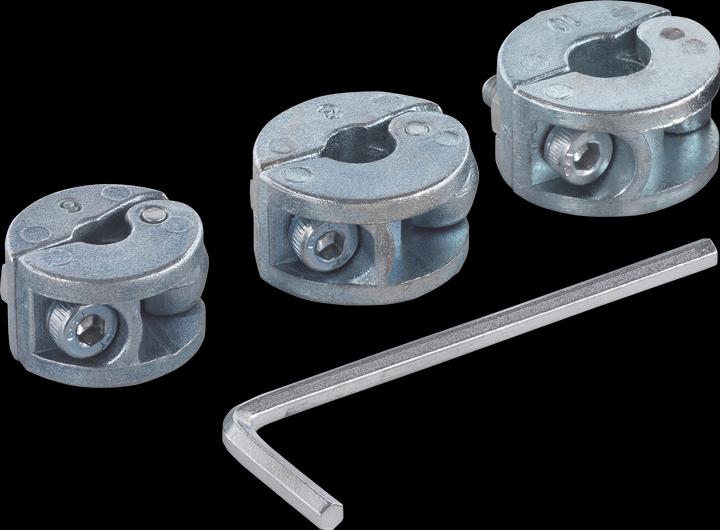 Produktbild wolfcraft wolfcraft 1 Univ.-Tiefenstopp-Set 3-tlg. ø6,8,10mm (6, 8, 10 mm)