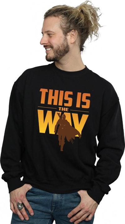 Actual product image Star Wars Mens The Mandalorian This Is The Way Sweatshirt (M)