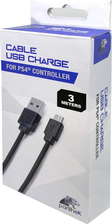 Produktbild Panthek PT/CUSB2.0/PS4 USB-Kabel 3 m USB 2.0 USB A USB B Schwarz (3 m, USB 2.0)
