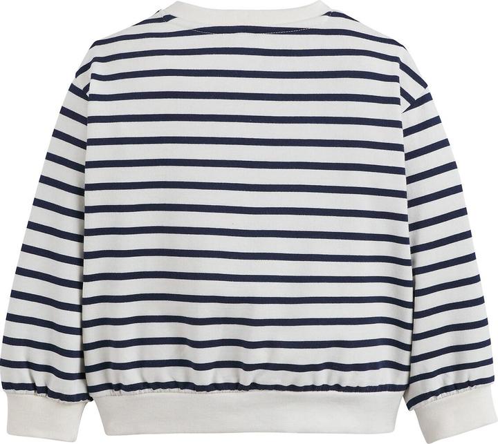 Nährwerte und Zutaten La Redoute Collections Gestreiftes Sweatshirt mit Applikation und Knöpfen (86)