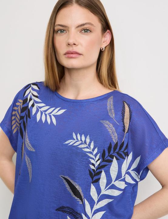 Actual product image Taifun Casual shirt with drawstring hem T-shirt short sleeve round neck - 62818 (36)