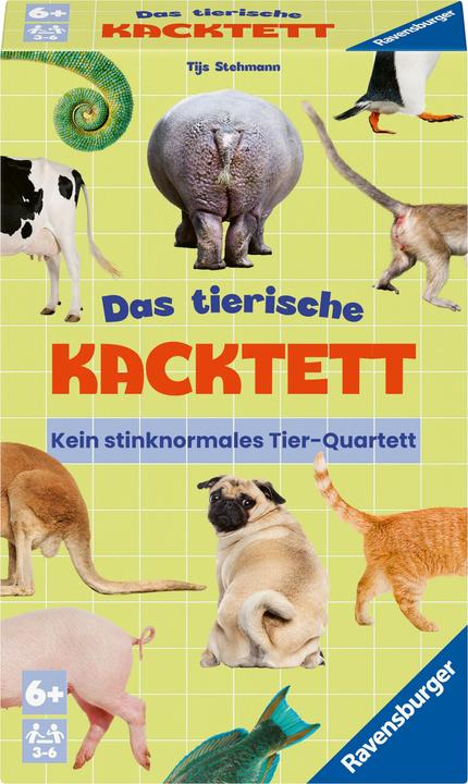 Image du produit Ravensburger 23050 - Das tierisches Kacktett, Quartett sur le thème du caca d'animal, jeu familial pour enfants (Allemand)