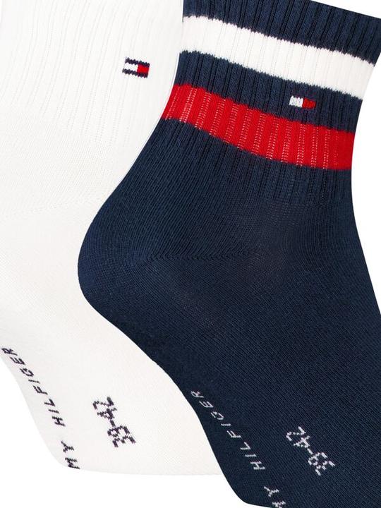 Produktbild Tommy Hilfiger Socken Söckchen 2P Weiss/Marine (2er Pack, 39 - 42)