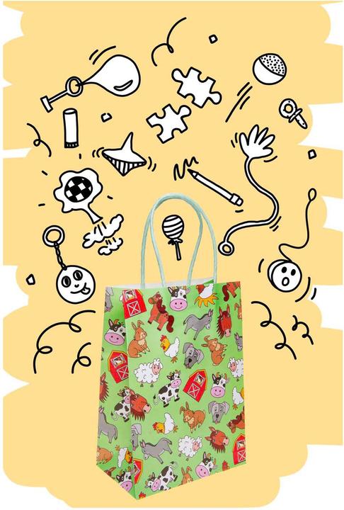 Actual product image LG-Imports Geschenktüte Nutztiere (Gift bag, 12 x)