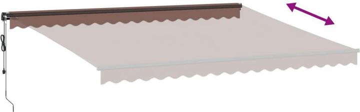 Produktbild VidaXL Markise Gelenkarmmarkise Sonnenmarkise Automatisch Braun 450x350cm (4.50 m)
