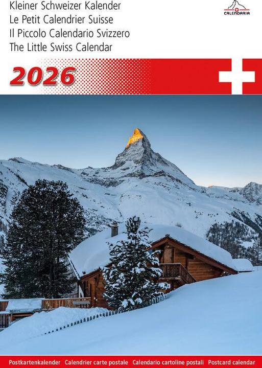 Actual product image Kleiner Schweizer Kalender 2026 (Hardcover, German, French)