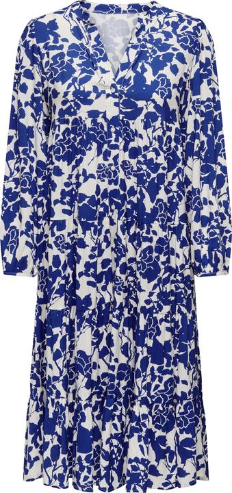 Only Locker geschnitten V-Ausschnitt Elastische Bündchen Kurzes Kleid Kleid