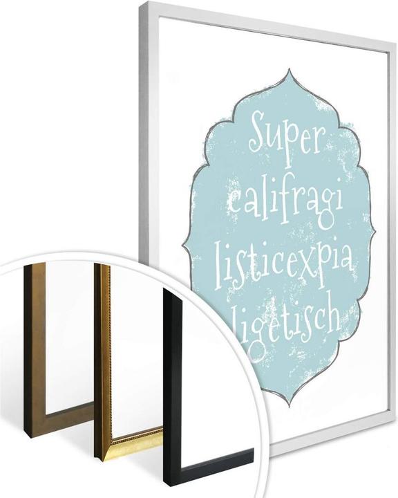Image du produit Trenddeko Supercalifragilisticexpialigetisch (30 x 40 cm)