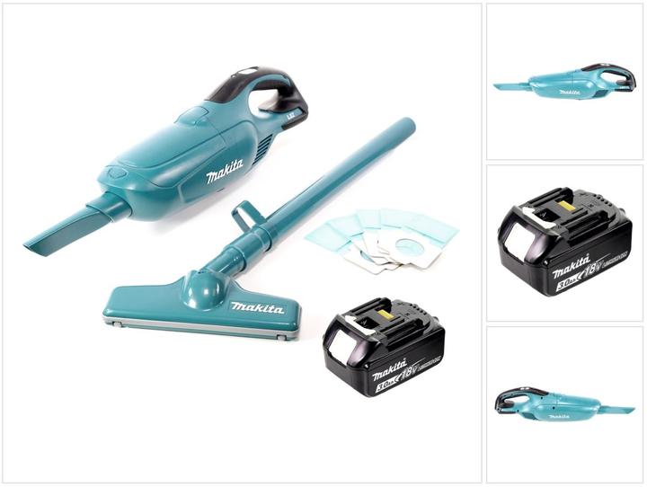 Actual product image Makita DCL 182 F1 Battery hoover 18 V + 1x battery 3.0 Ah - without charger