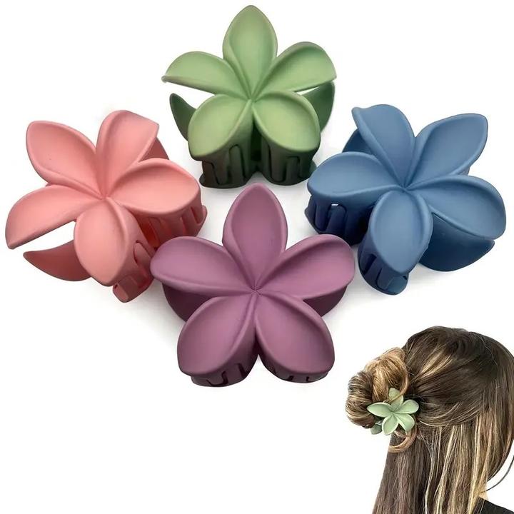 Image du produit ASMI 4 pièces de griffes à cheveux, pinces à cheveux fleurs (4 pcs)