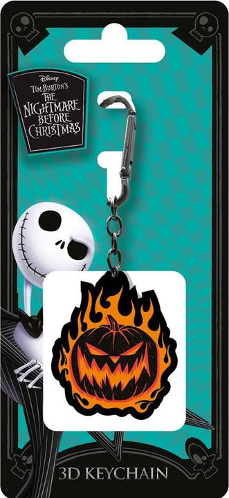 Immagine prodotto Pyramid Disney 3D porte-clés caoutchouc The Nightmare Before Christmas Zucca Fiammeggiante 6 cm
