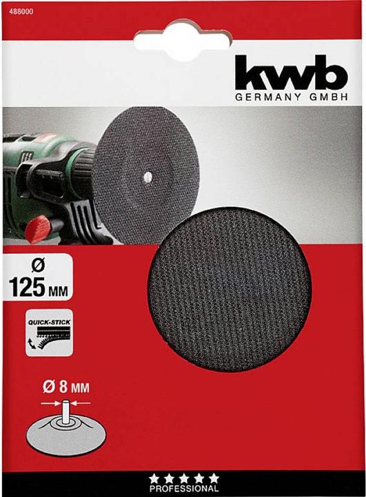 Immagine prodotto kwb Piastra adesiva Quickstick 125/8Sb
