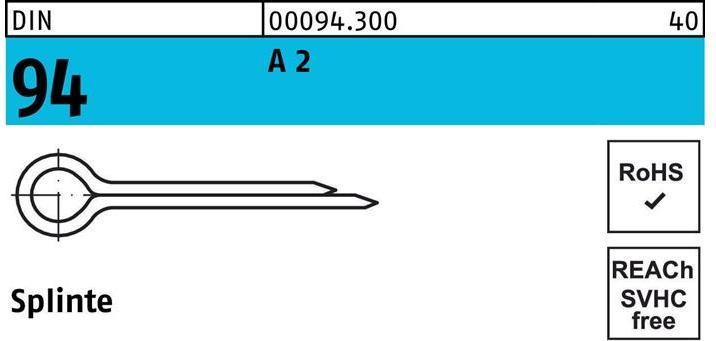 Immagine prodotto Spinotti DIN 94/ISO 1234 8 x 71 A 2 (71 mm)