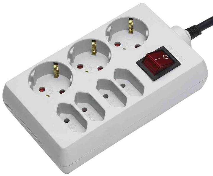 Brennenstuhl DUO-Steckdosenleiste, 7 Ausgangsstecker (7 x, CEE 7/3, 1.40 m)