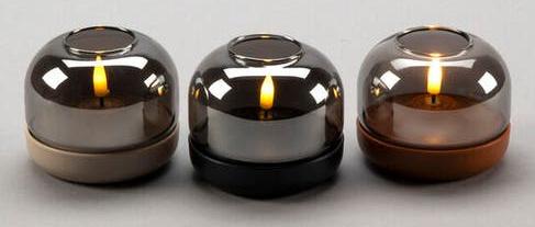 Produktbild LED Kerze schwarzer Sockel 1835-700 6h Timer D8,5 H7,5cm AA excl. 1835-700 (1 x)