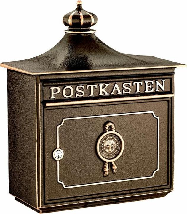 Produktbild Burg Wächter Briefkasten Metall BxHxT 480/425/180 mm Bordeaux 1895 bronze