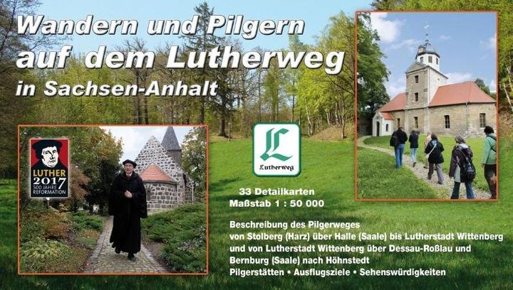 Actual product image Hiking and pilgrimage on the Luther Trail in Saxony-Anhalt 50000 (German, Cartographic Comm. Publisher, 2011)