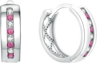 Produktbild Moiss Silver round earrings with colored zircons E0000148