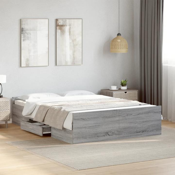 Actual product image VidaXL Bed frame with drawers (120 x 190 cm)
