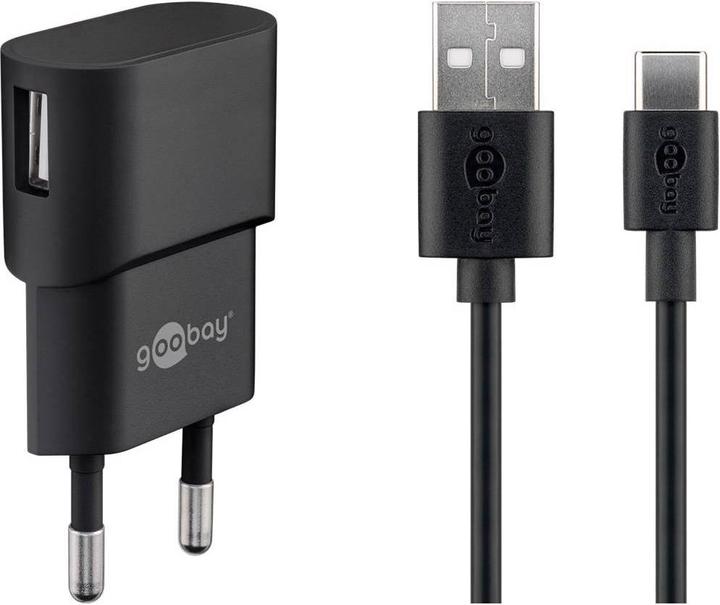 Produktbild Goobay USB-A Ladegerät mit USB-C Kabel (5 W)