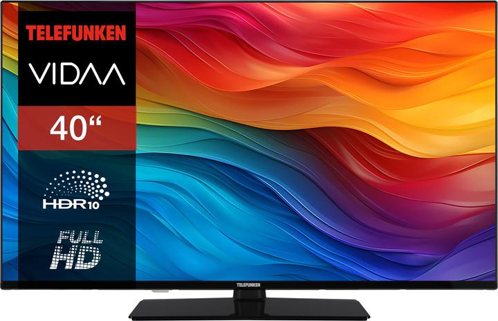 Actual product image Telefunken Fernseher 40 Zoll Smart TV VIDAA XF40VP750M - Full HD Fernseher, HDR TV mit Triple-Tuner (40", LED, Full HD, 2025)