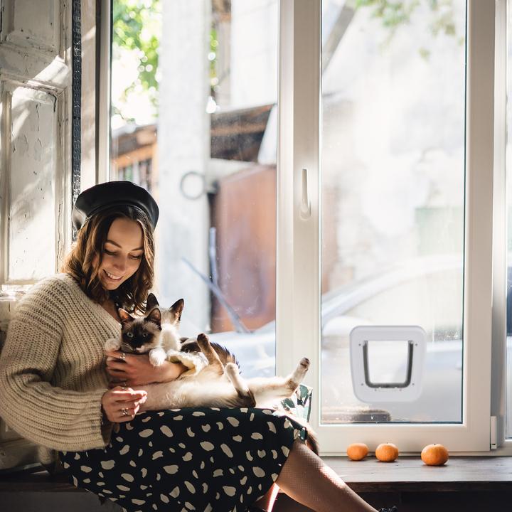 Immagine prodotto Relaxdays Sportello per animali domestici (Zanzariera magnetica per gatti)
