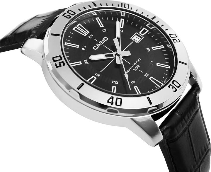 Produktbild Casio MTP-VD01L-2BV Men's Enticer Blue Leather Band Blue Dial Casual Analog Sporty Watch (220 mm)