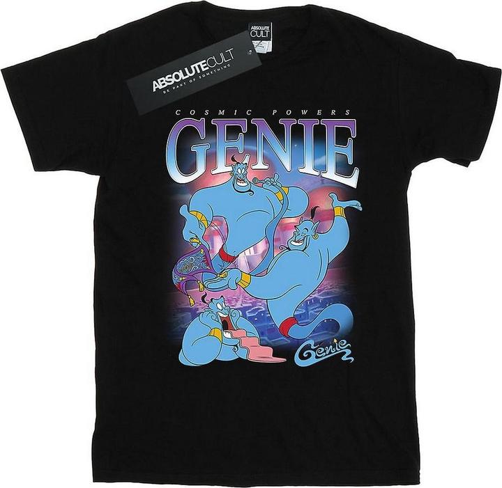 Actual product image Aladdin Womens/Ladies Genie Montage Cotton Boyfriend T-Shirt (XXL)