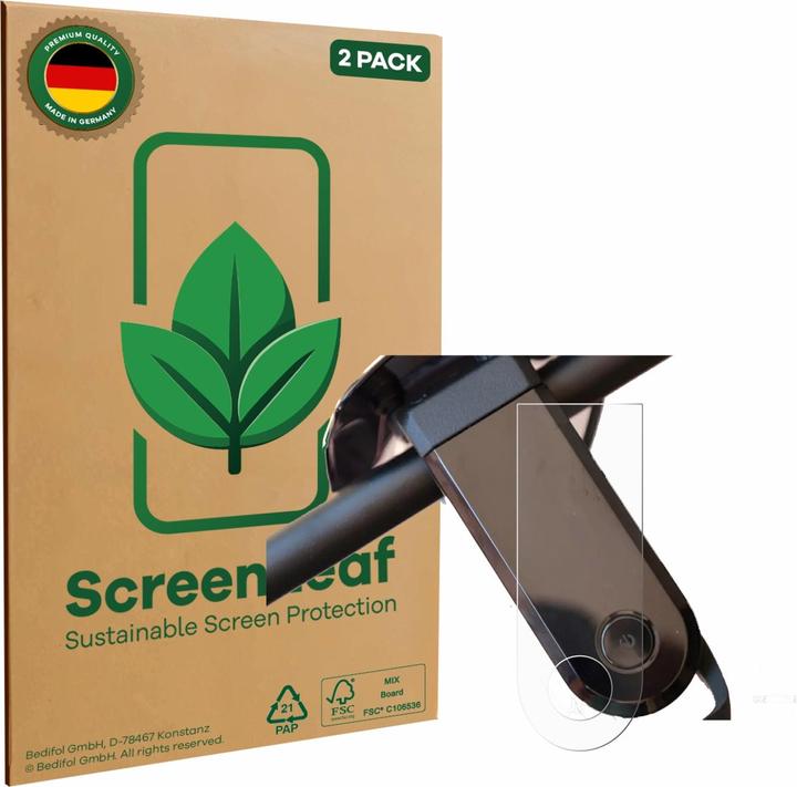 ScreenLeaf Schutzfolie nachhaltiger Displayschutz Display Schutz Folie Klar Transparent