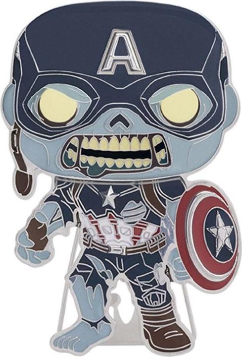 Image du produit Funko POP! Pin! Marvel What If : Zombie Captain America (21)