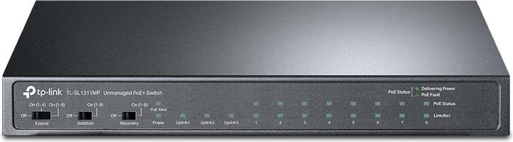 Produktbild TP-Link TL-SL1311MP Netzwerk-Switch Unmanaged Fast Ethernet (10/100) Power over Ethernet (PoE) (11 Ports)