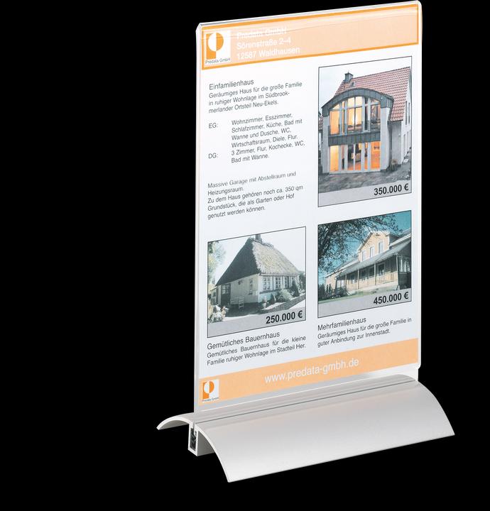 Produktbild Durable Tischaufsteller, Acryl mit Aluminiumfuss (A5)
