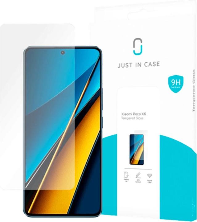 Actual product image Just in Case Tempered glass clear screen protector Poco X6 (1 Piece, Xiaomi Poco X6)