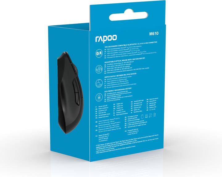 Immagine prodotto Rapoo M610 Rech. Cavo. Mouse (Senza fili)