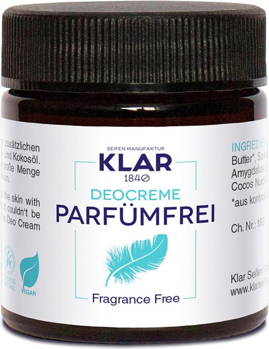 Klar Deocreme parfümfrei (Crème, 30 ml)
