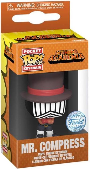 Produktbild Funko My Hero Academia POP! Vinyl Schlüsselanhänger 4 cm Mr. Compress (Hideout) Display (12)