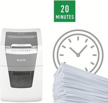 Image du produit Leitz Destructeur de documents IQ Autofeed Small Office 100 coupe en particules 34 l (Coupe de particules)