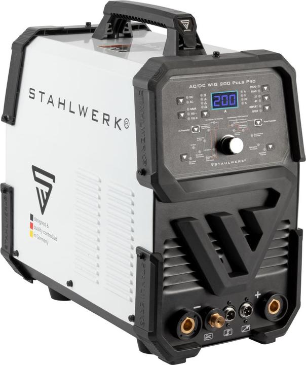 Actual product image Stahlwerk Digital welder AC/DC TIG 200 Pulse Pro IGBT Inverter 200A