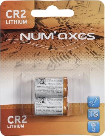Produktbild Num'axes Lithium Batterij Cr2 (2 Stk., CR2)