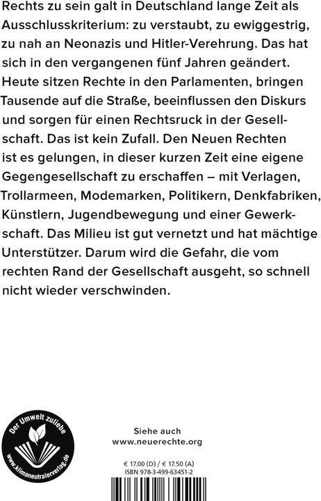 Immagine prodotto Das Netzwerk der neuen Rechten (Tedesco, Volpe cristiana, 2019)
